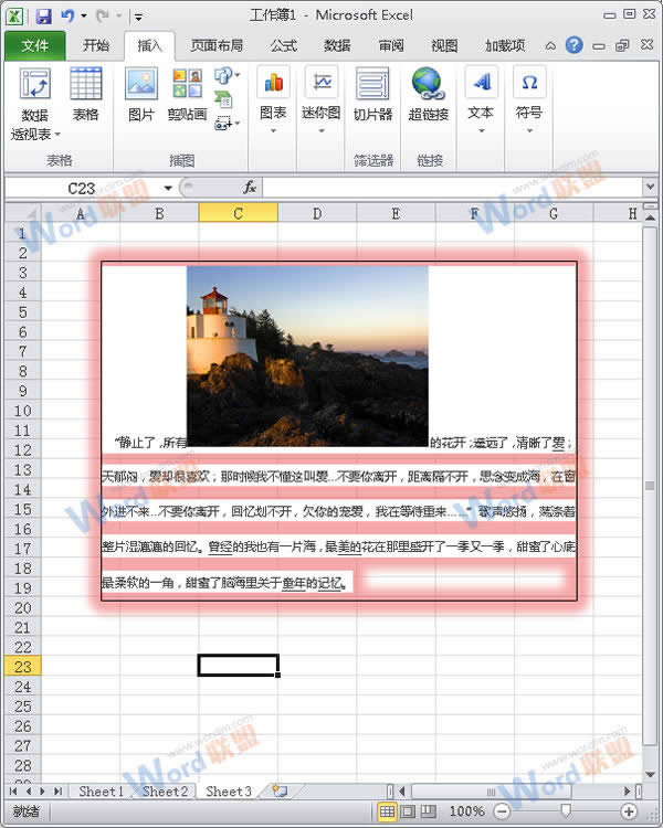 ӰWordăԈDƬʽ뵽Excel2010