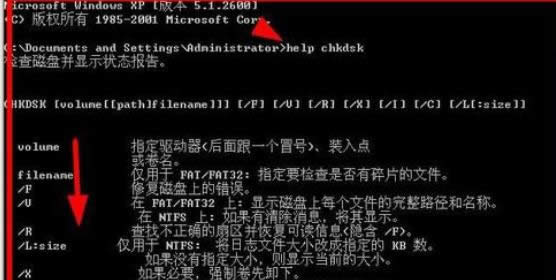 ޏ(f)Chkdsk߽QXPcmd.exepļe`-04