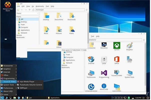 Win10Linux LXQt 16.03d(ni)ݷ